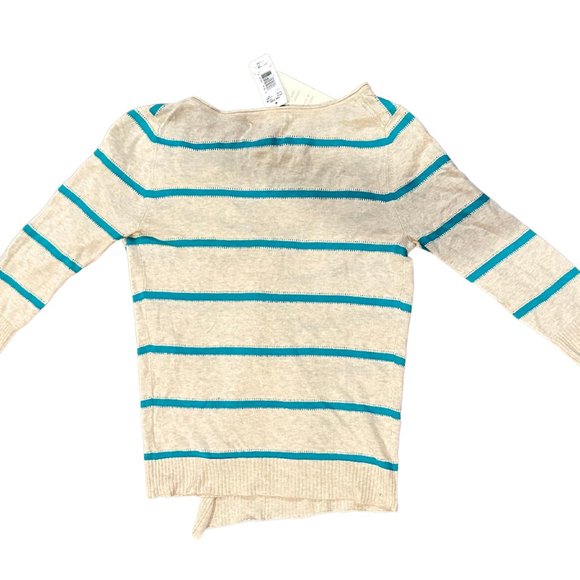 Pink Rose Style ps312901 Color heather oatmeal/jade Size small Wrap Sweater -NWT - Picture 2 of 3